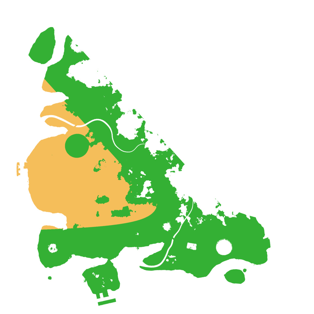 Biome Rust Map: Procedural Map, Size: 3500, Seed: 243243