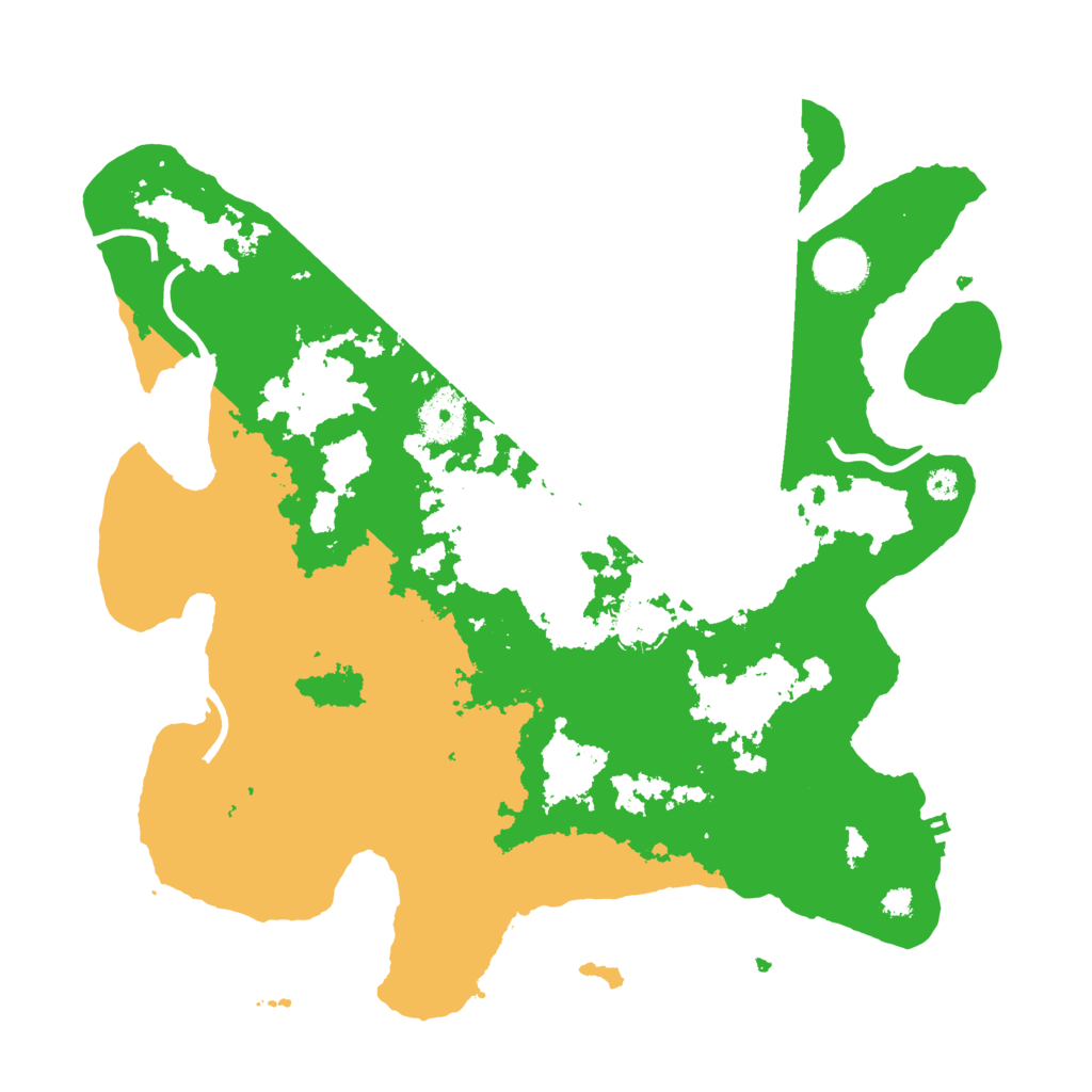 Biome Rust Map: Procedural Map, Size: 3500, Seed: 498760