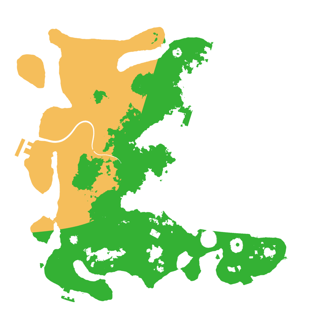 Biome Rust Map: Procedural Map, Size: 3500, Seed: 22421