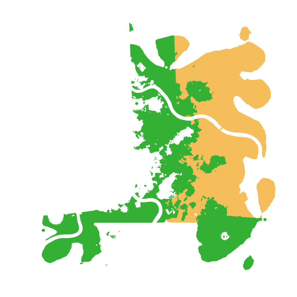 Biome Rust Map: Procedural Map, Size: 3700, Seed: 795237722