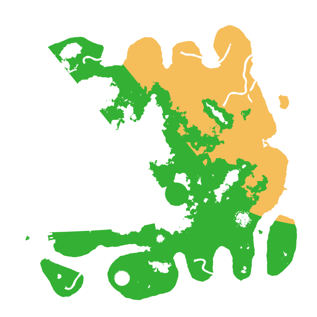 Biome Rust Map: Procedural Map, Size: 3700, Seed: 546797978