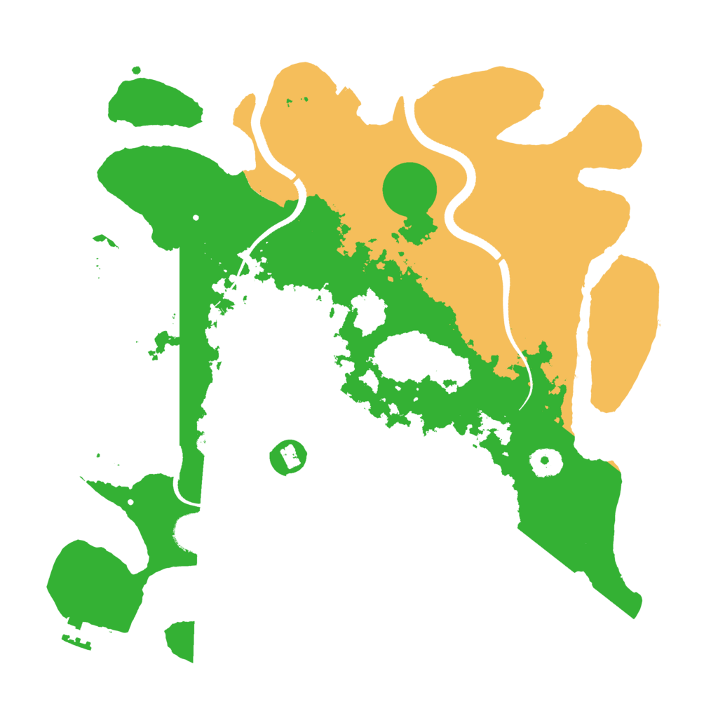 Biome Rust Map: Procedural Map, Size: 3500, Seed: 566617185