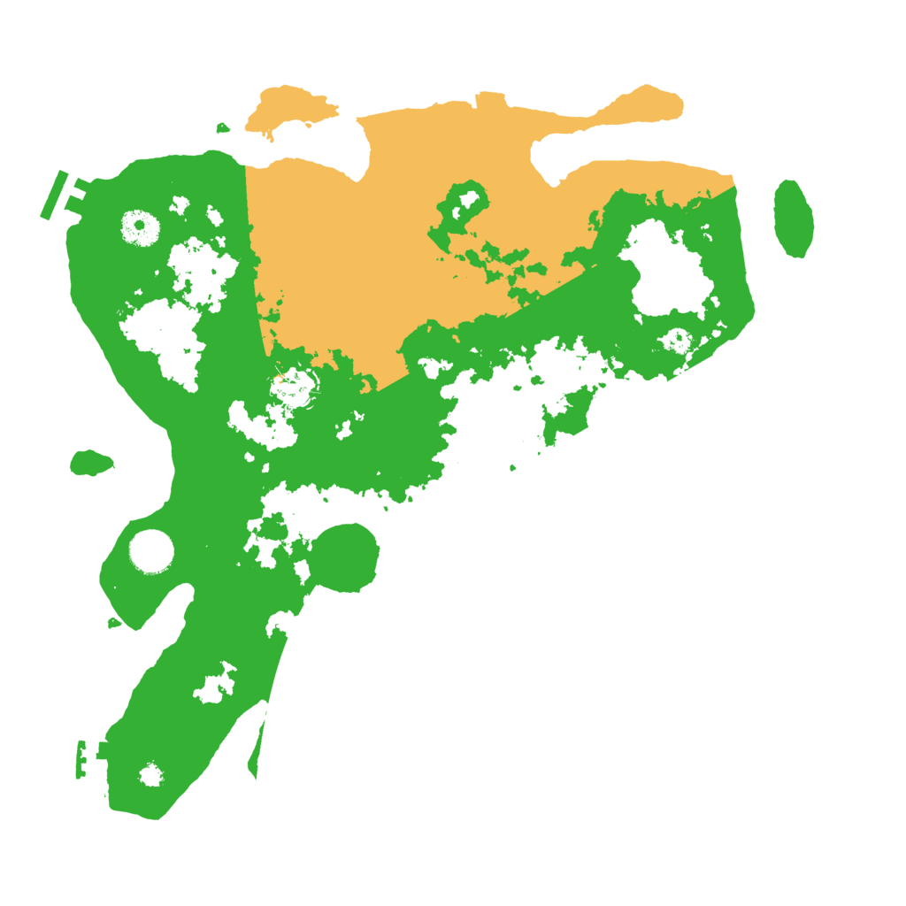 Biome Rust Map: Procedural Map, Size: 3600, Seed: 2009555842