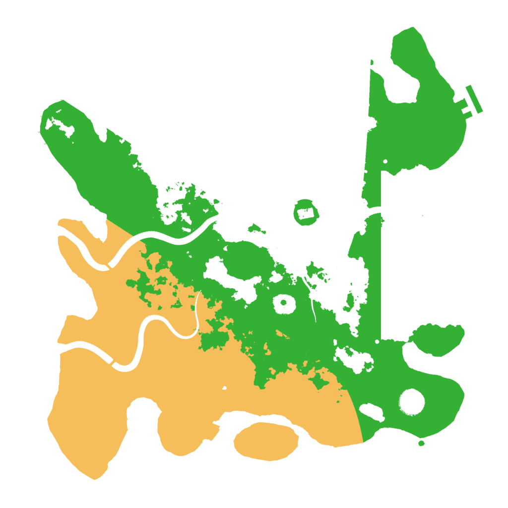 Biome Rust Map: Procedural Map, Size: 3500, Seed: 93515