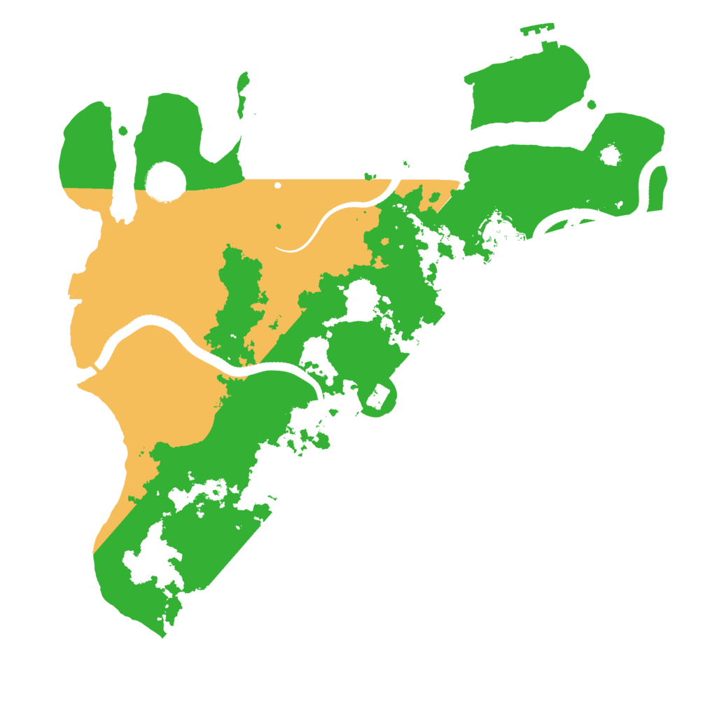 Biome Rust Map: Procedural Map, Size: 3200, Seed: 681851208