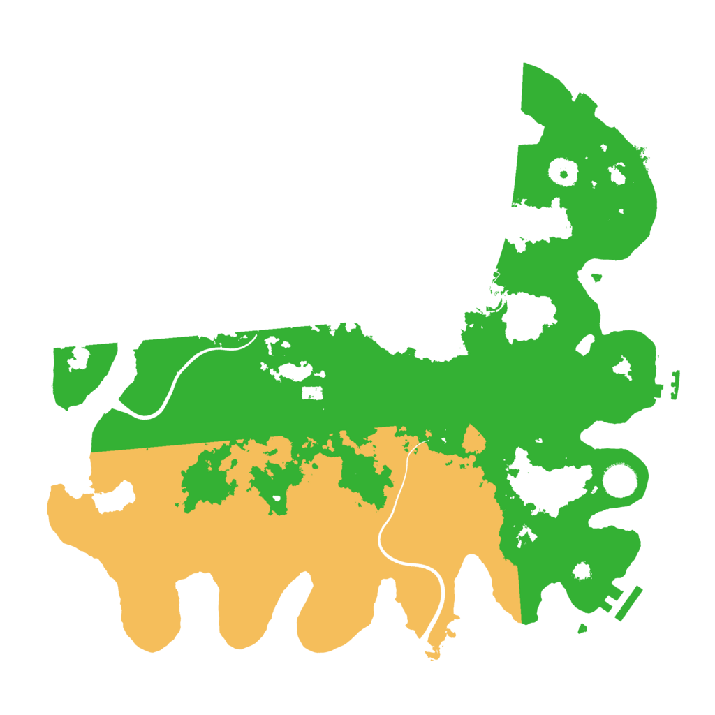 Biome Rust Map: Procedural Map, Size: 3700, Seed: 171020446