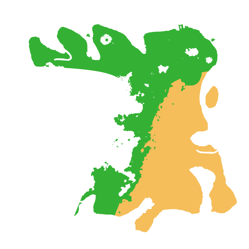 Biome Rust Map: Procedural Map, Size: 3500, Seed: 24983