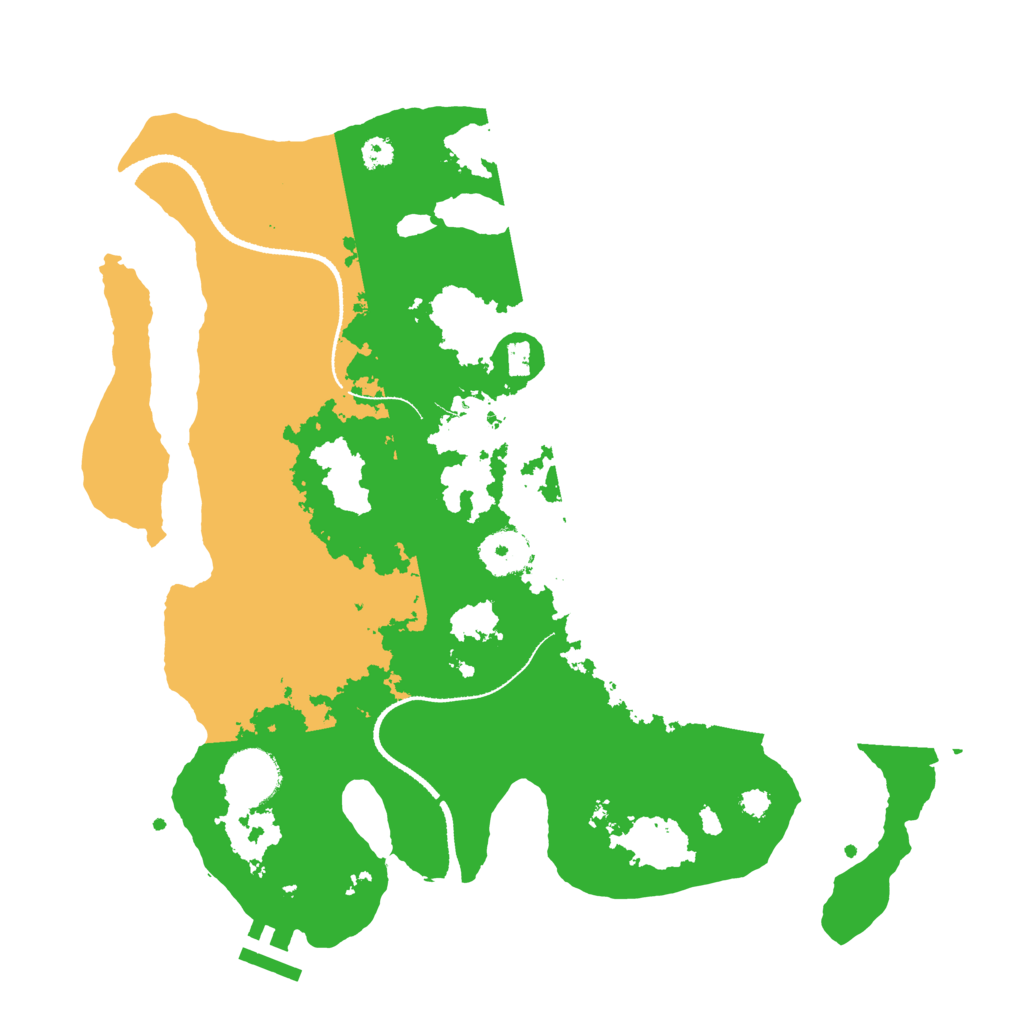 Biome Rust Map: Procedural Map, Size: 3250, Seed: 56119