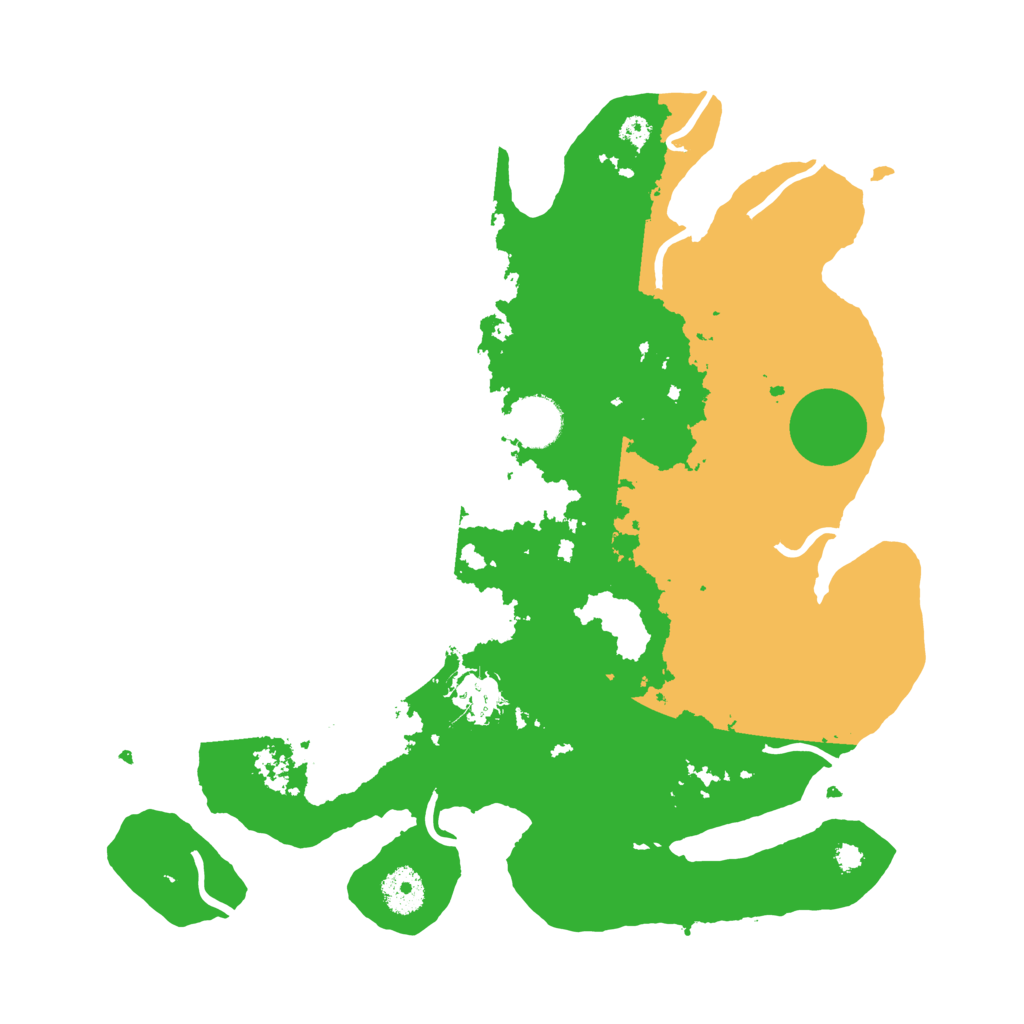 Biome Rust Map: Procedural Map, Size: 3500, Seed: 5444