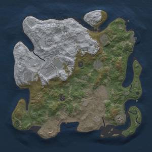 Thumbnail Rust Map: Procedural Map, Size: 3850, Seed: 1398036026, 17 Monuments