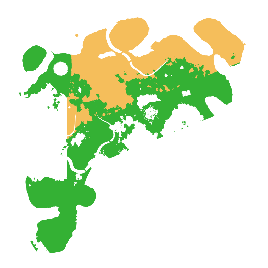 Biome Rust Map: Procedural Map, Size: 3500, Seed: 516187