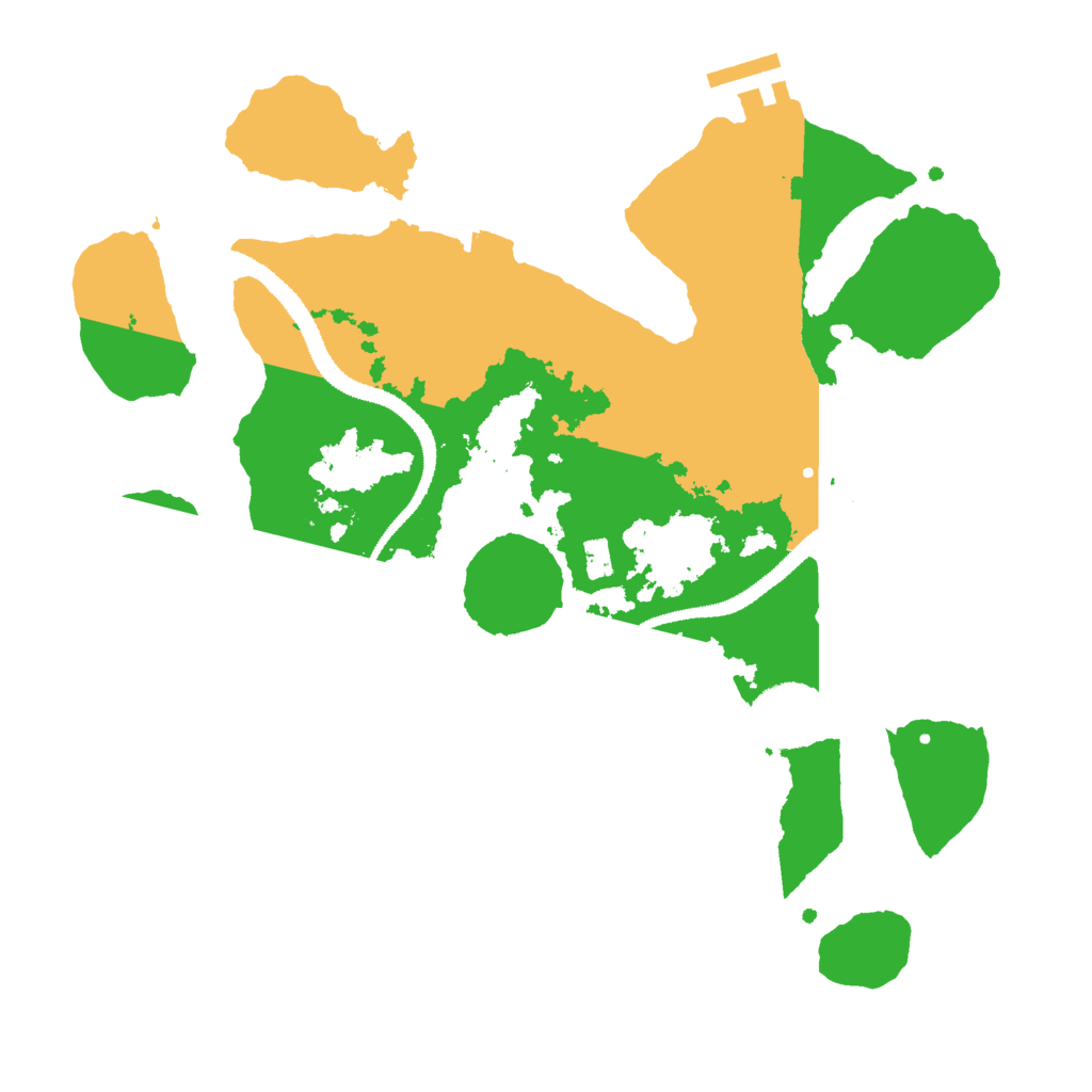 Biome Rust Map: Procedural Map, Size: 3000, Seed: 32195