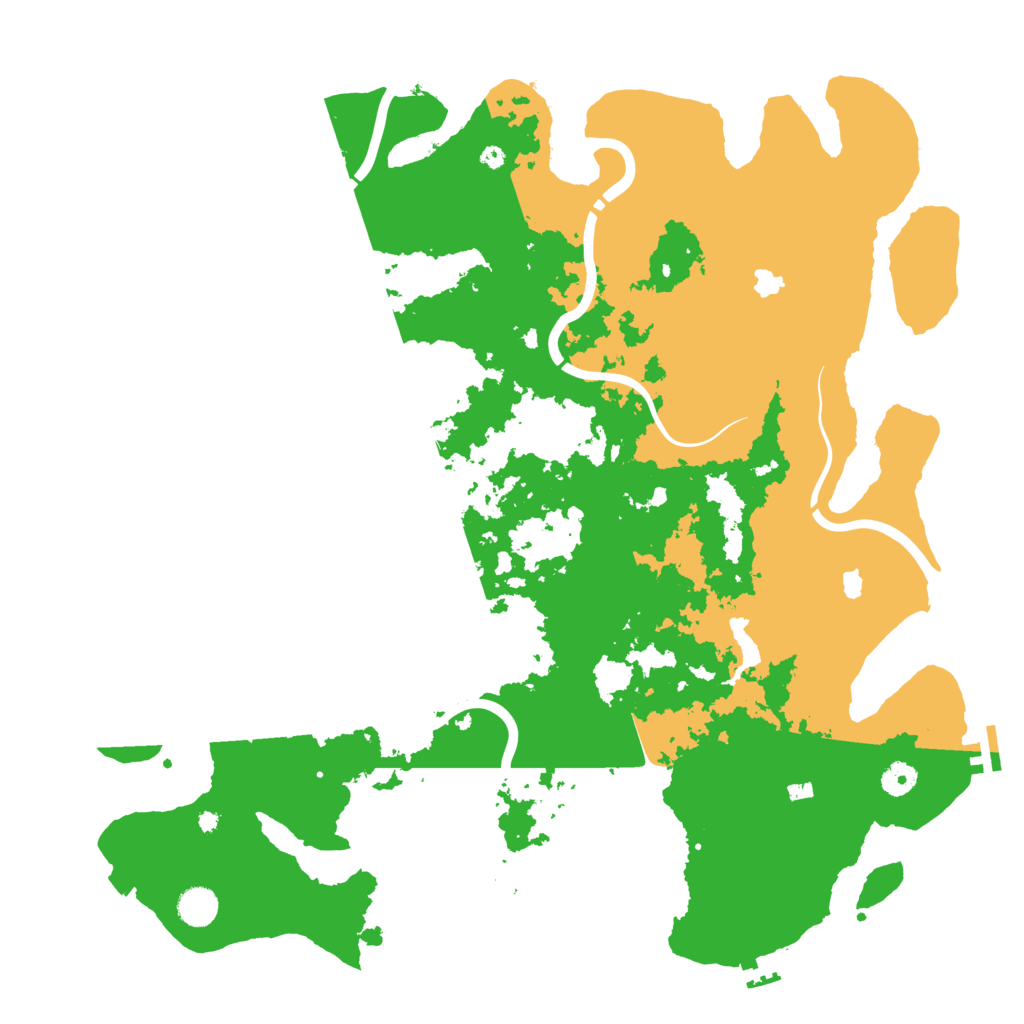 Biome Rust Map: Procedural Map, Size: 4500, Seed: 1164