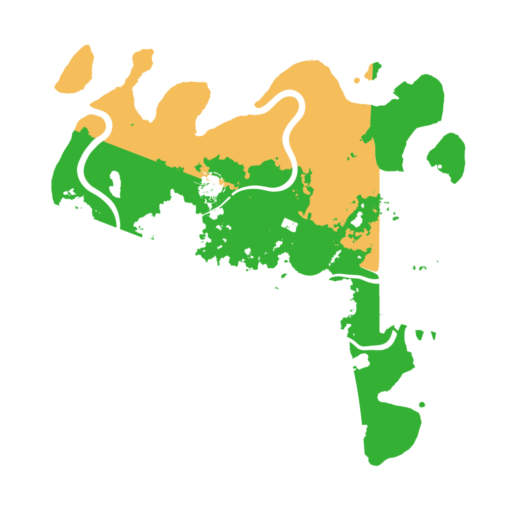 Biome Rust Map: Procedural Map, Size: 3500, Seed: 262350508