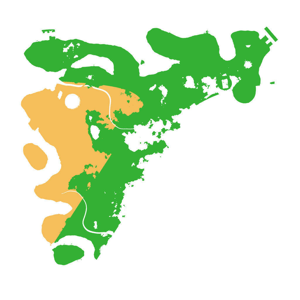 Biome Rust Map: Procedural Map, Size: 3500, Seed: 1135045227