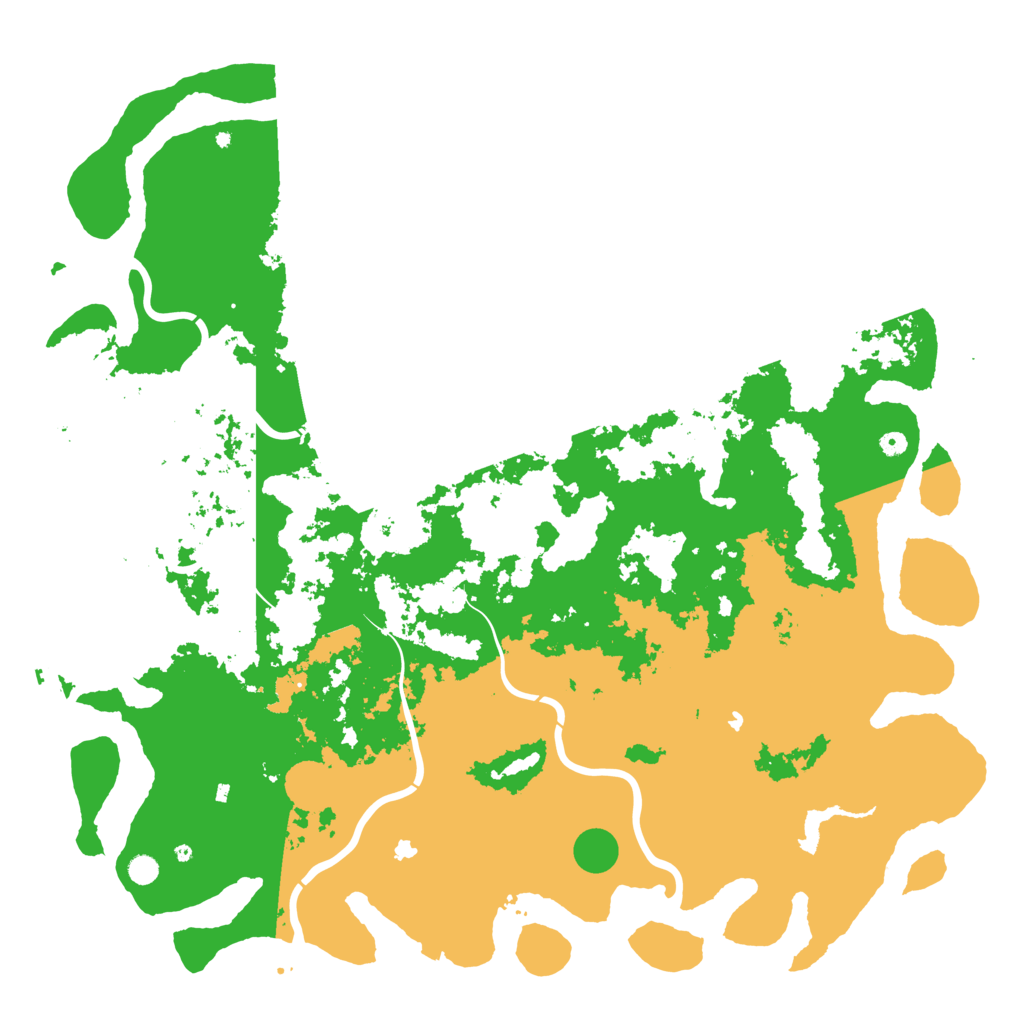 Biome Rust Map: Procedural Map, Size: 6000, Seed: 47030151