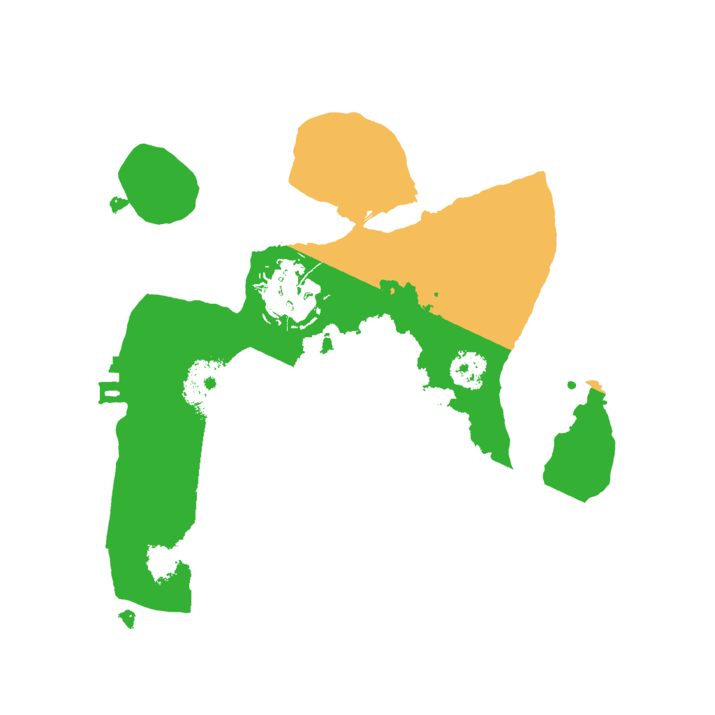 Biome Rust Map: Procedural Map, Size: 2000, Seed: 1279537871