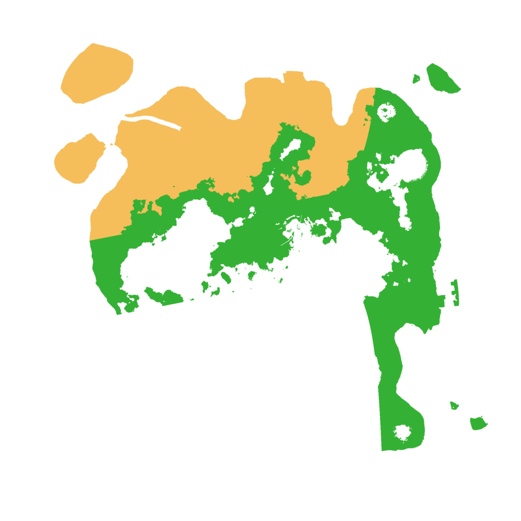 Biome Rust Map: Procedural Map, Size: 3000, Seed: 24297