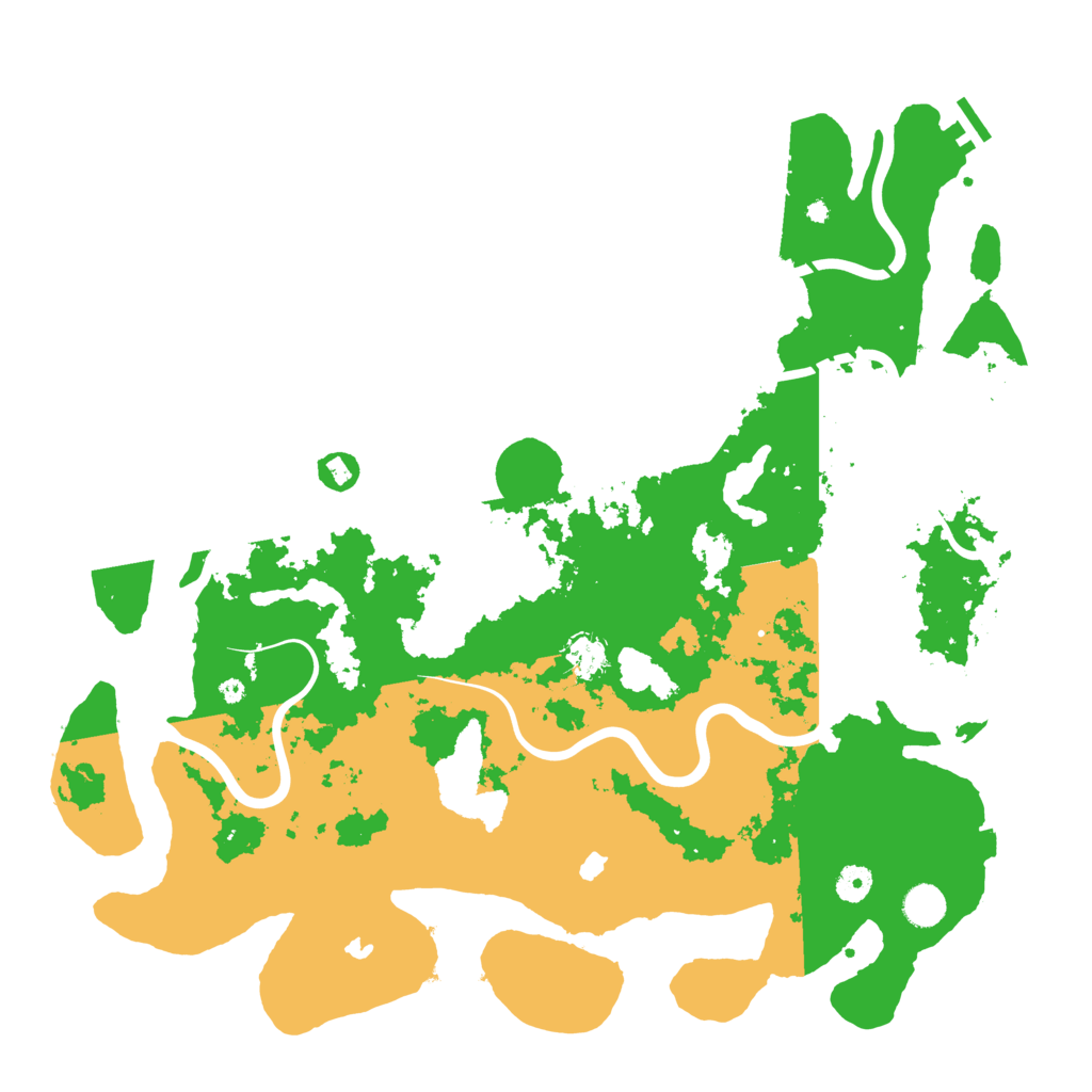 Biome Rust Map: Procedural Map, Size: 4500, Seed: 26242676