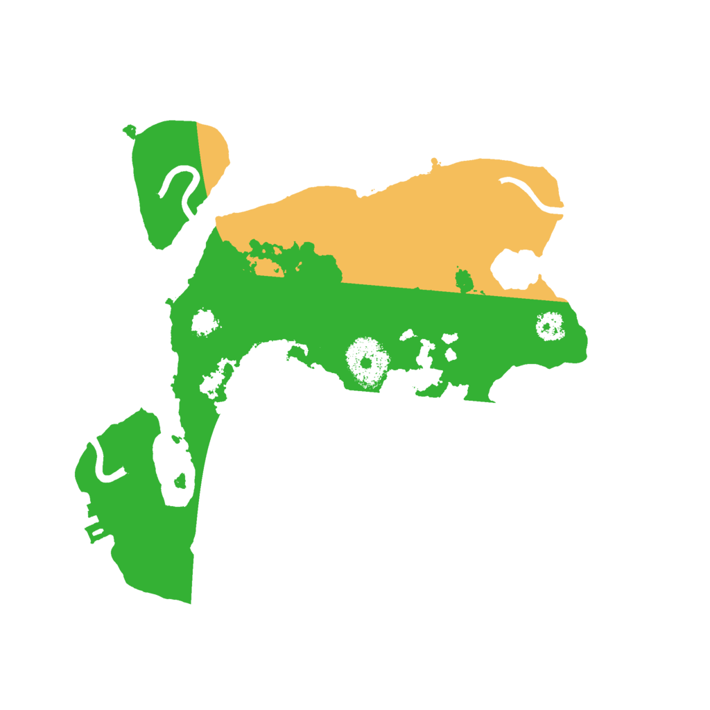 Biome Rust Map: Procedural Map, Size: 2499, Seed: 90110649