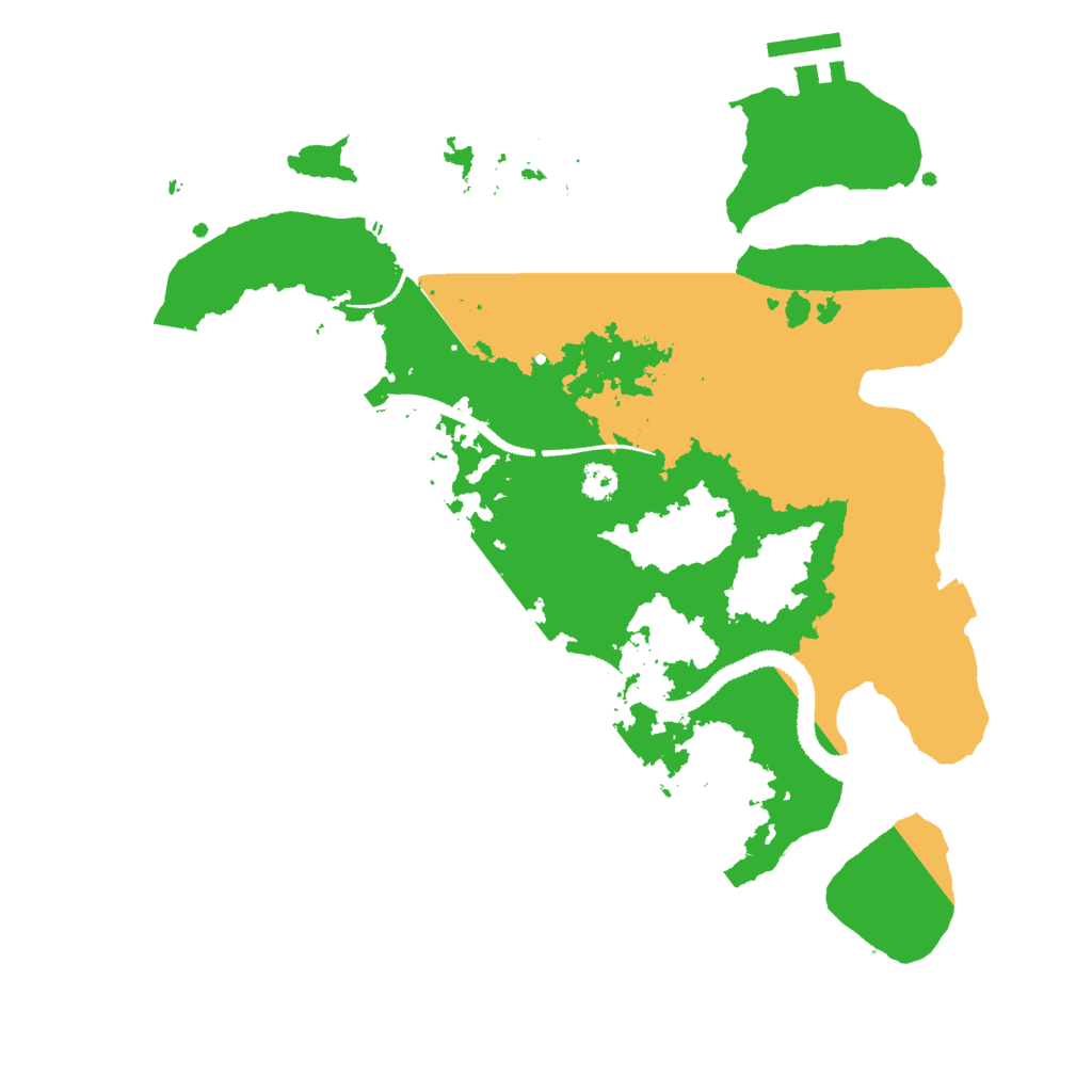 Biome Rust Map: Procedural Map, Size: 3000, Seed: 10487421