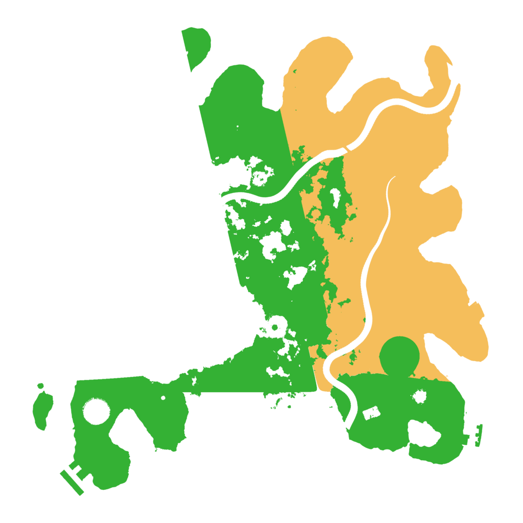 Biome Rust Map: Procedural Map, Size: 3500, Seed: 388088857