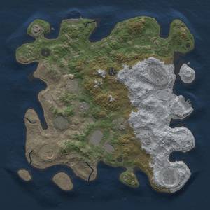 Thumbnail Rust Map: Procedural Map, Size: 3700, Seed: 1623623169, 19 Monuments