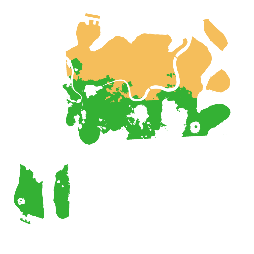 Biome Rust Map: Procedural Map, Size: 3500, Seed: 2038738699