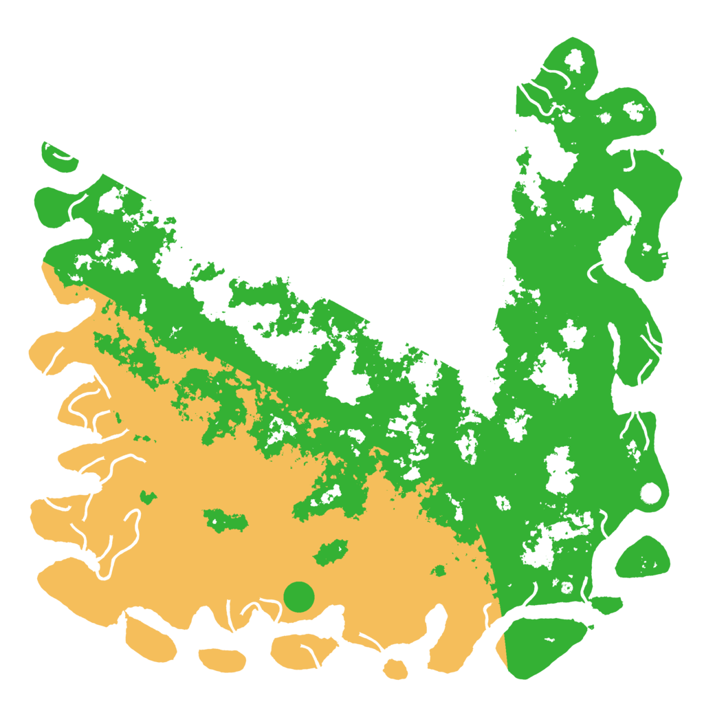 Biome Rust Map: Procedural Map, Size: 6000, Seed: 45455