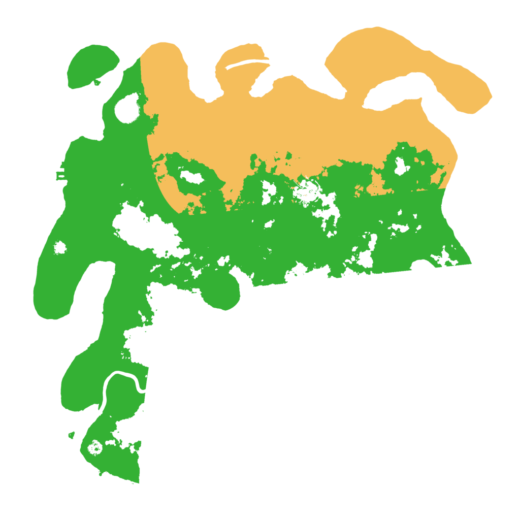 Biome Rust Map: Procedural Map, Size: 3700, Seed: 264809146