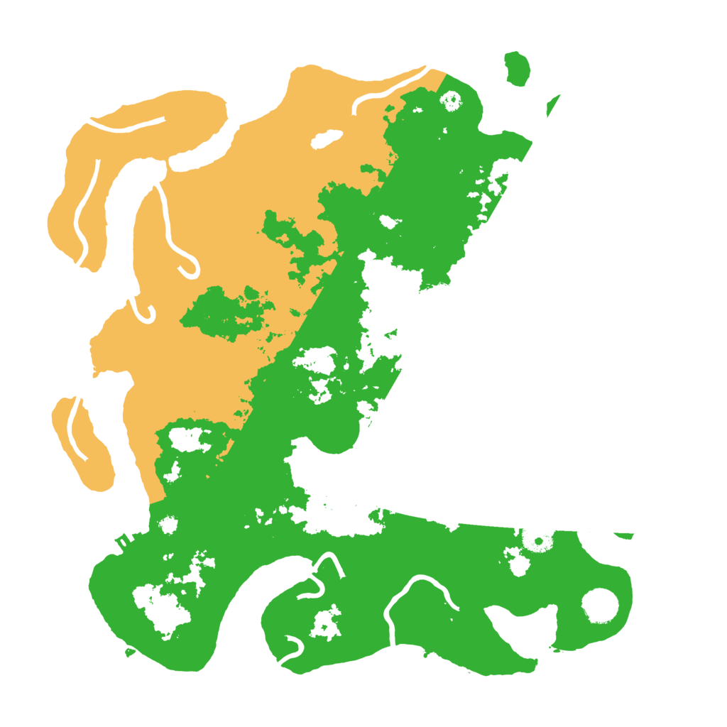 Biome Rust Map: Procedural Map, Size: 3700, Seed: 755157061