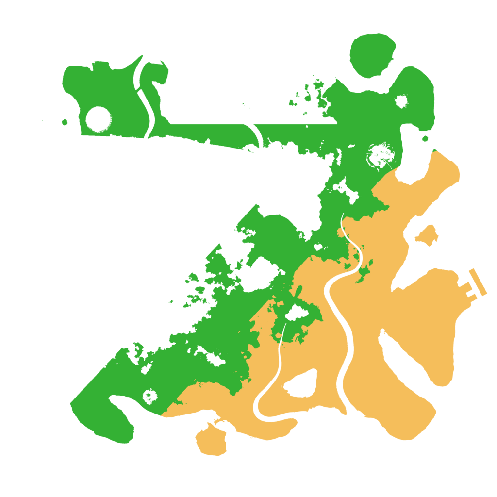 Biome Rust Map: Procedural Map, Size: 3500, Seed: 1267515963