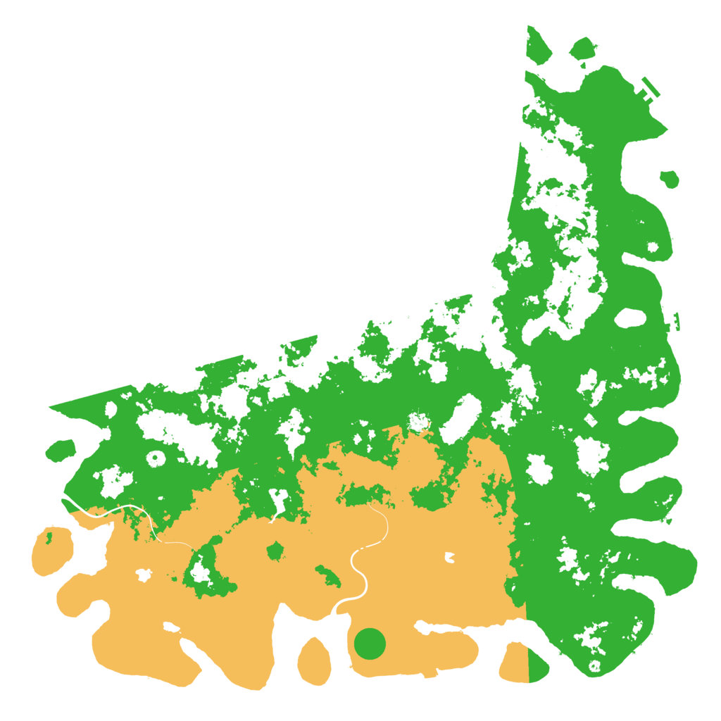 Biome Rust Map: Procedural Map, Size: 6000, Seed: 86