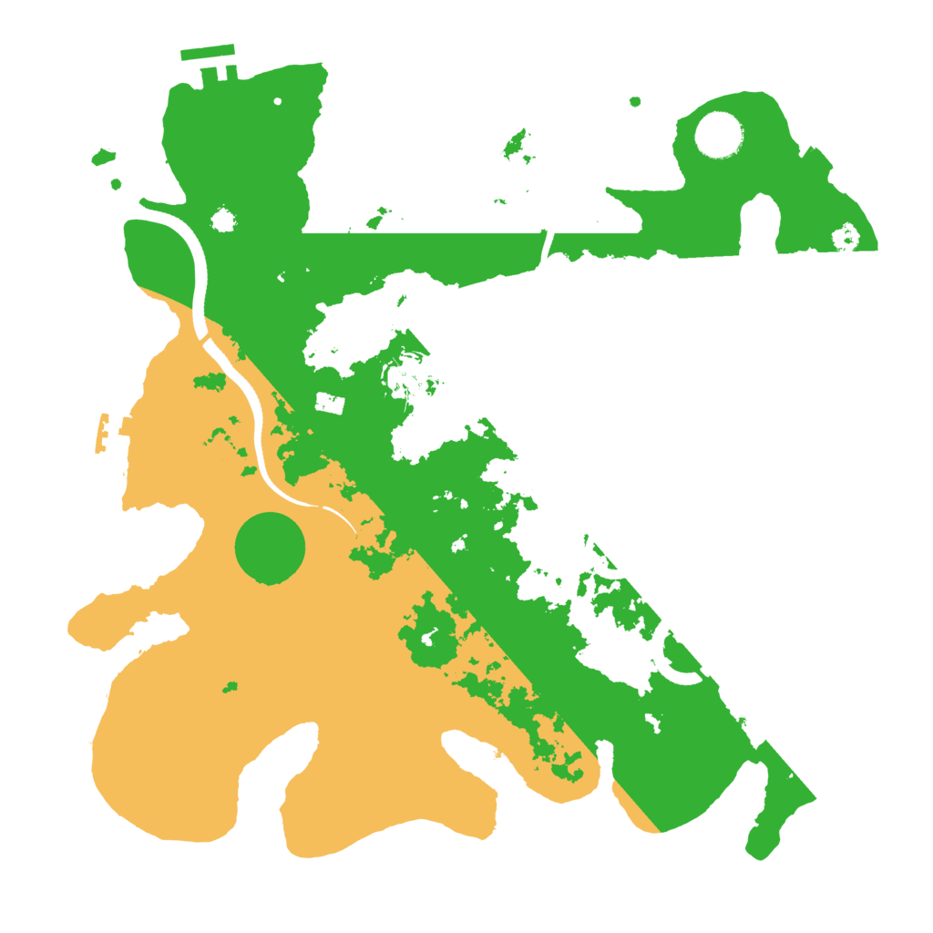 Biome Rust Map: Procedural Map, Size: 3500, Seed: 7458728