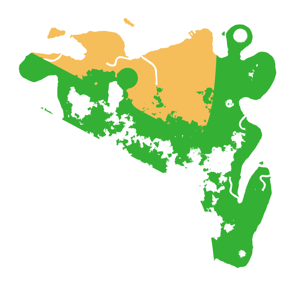 Biome Rust Map: Procedural Map, Size: 3800, Seed: 239008