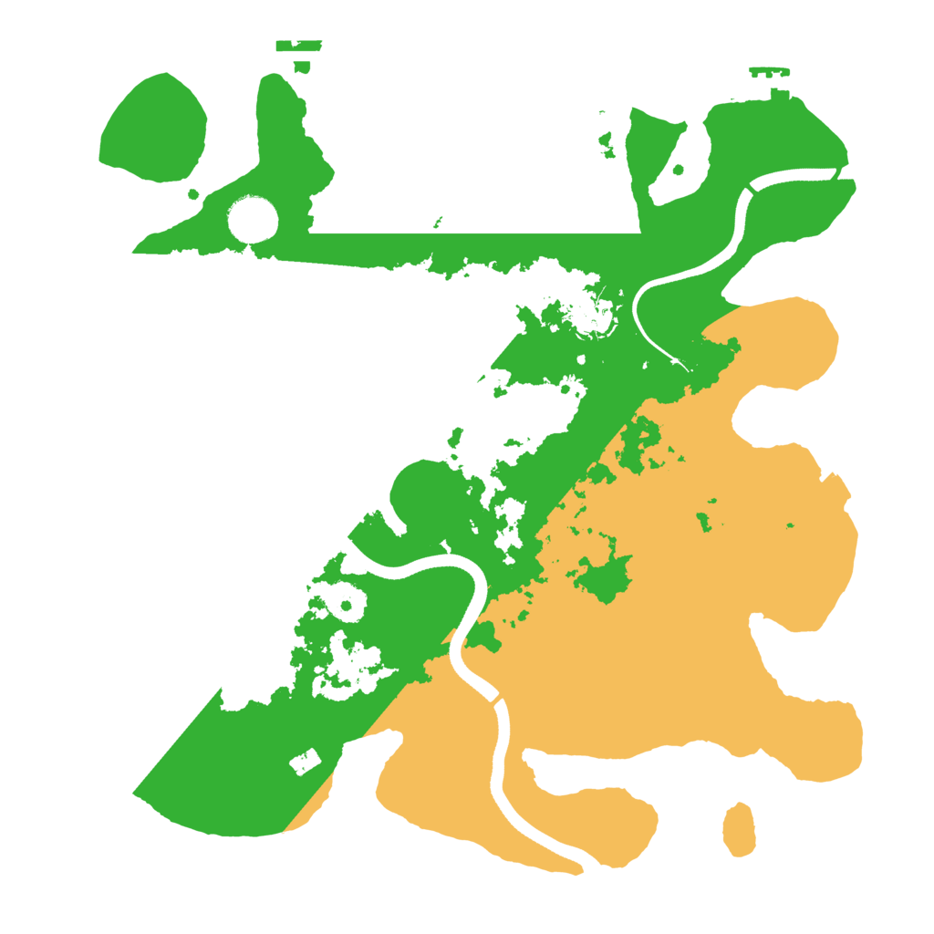 Biome Rust Map: Procedural Map, Size: 3500, Seed: 1131497704