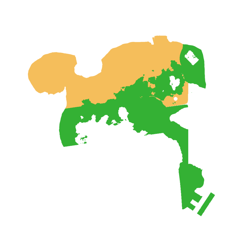 Biome Rust Map: Procedural Map, Size: 2000, Seed: 7250645