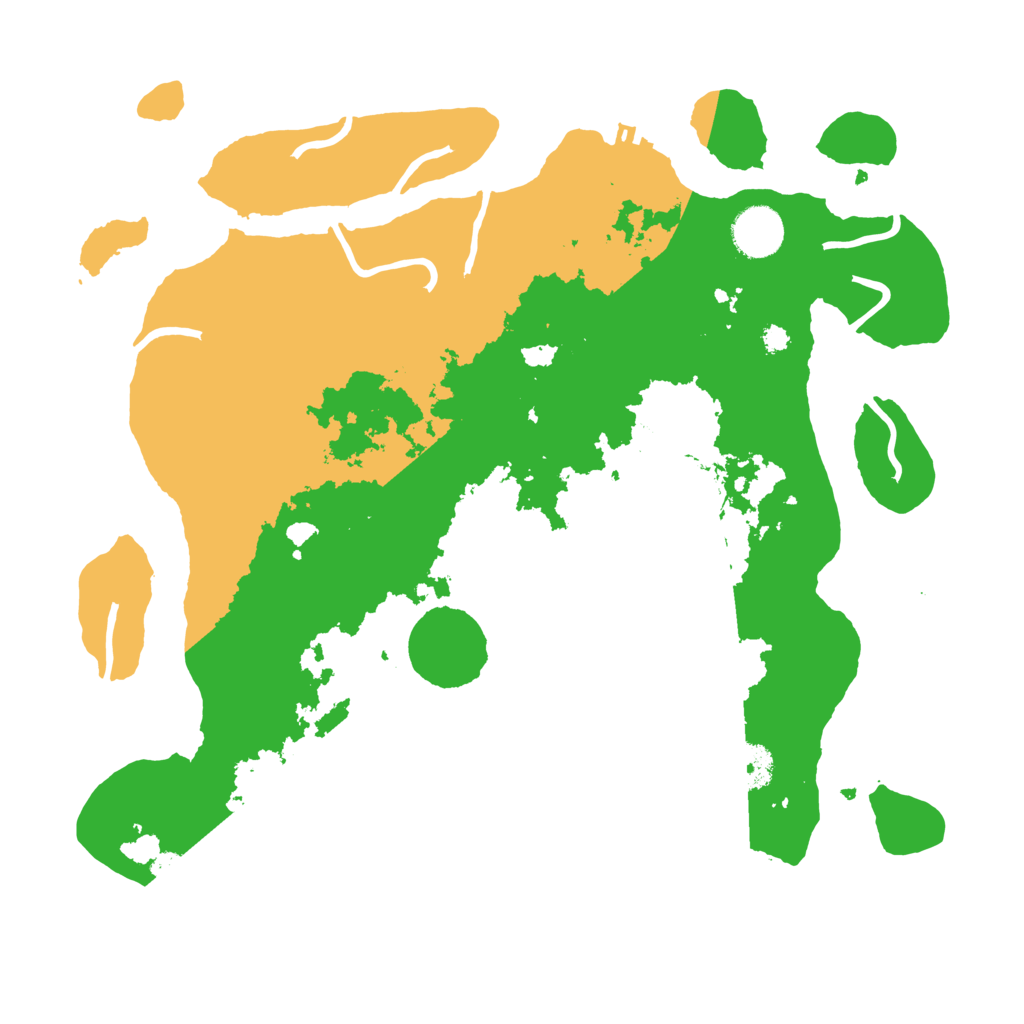 Biome Rust Map: Procedural Map, Size: 3500, Seed: 6233544