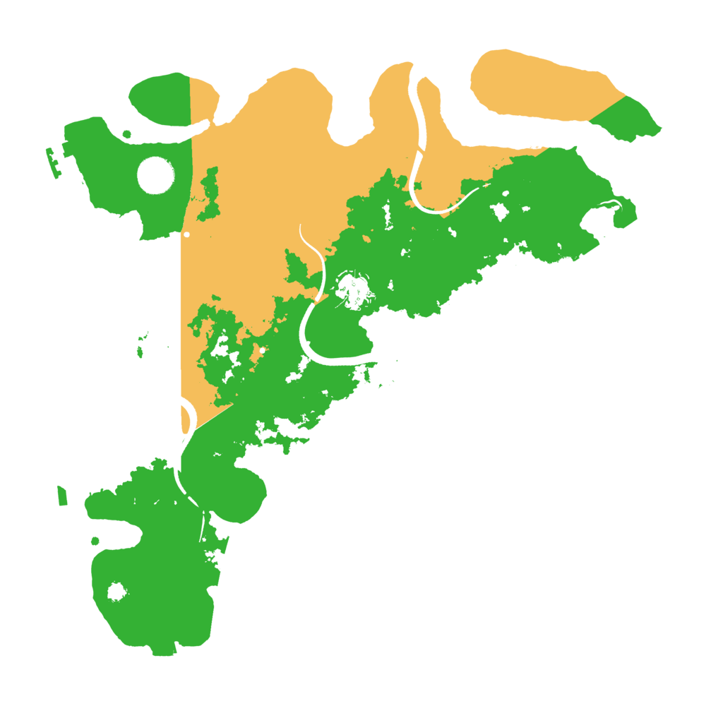 Biome Rust Map: Procedural Map, Size: 3500, Seed: 2125921781