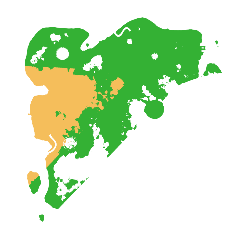 Biome Rust Map: Procedural Map, Size: 3500, Seed: 93985095