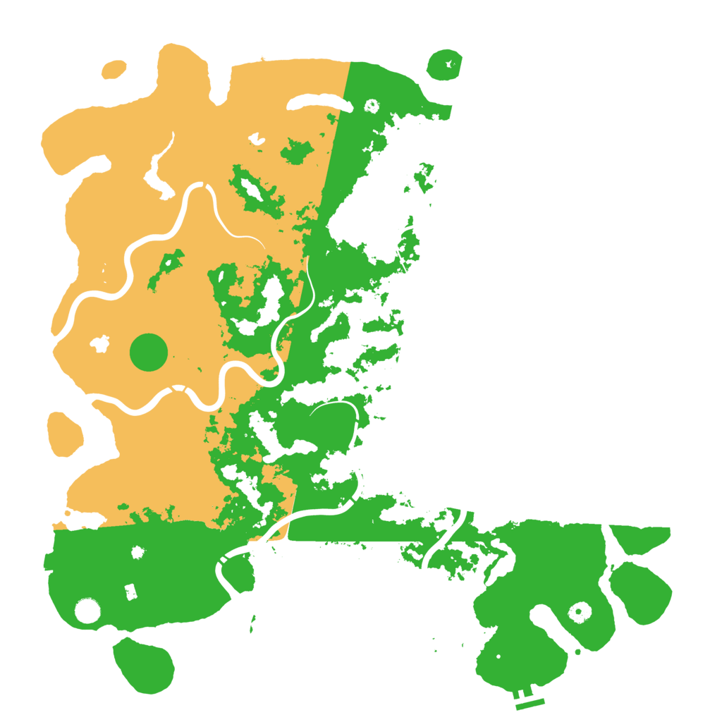 Biome Rust Map: Procedural Map, Size: 5000, Seed: 50555