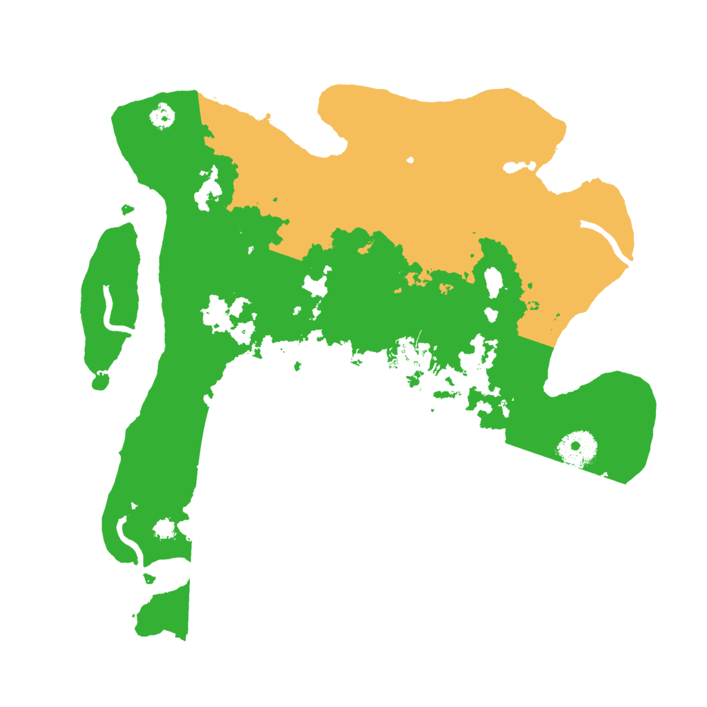 Biome Rust Map: Procedural Map, Size: 3000, Seed: 86191