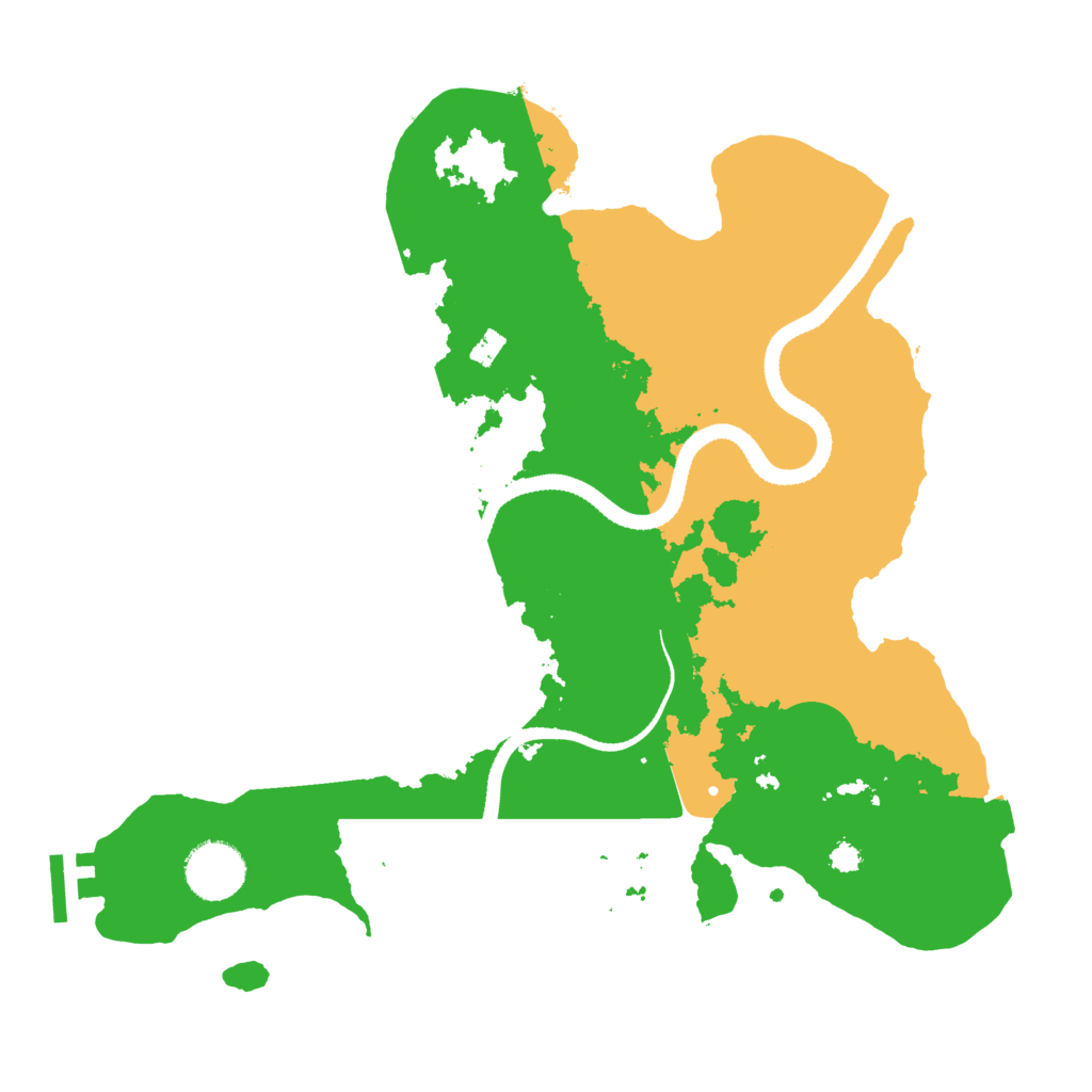 Biome Rust Map: Procedural Map, Size: 3250, Seed: 591890458
