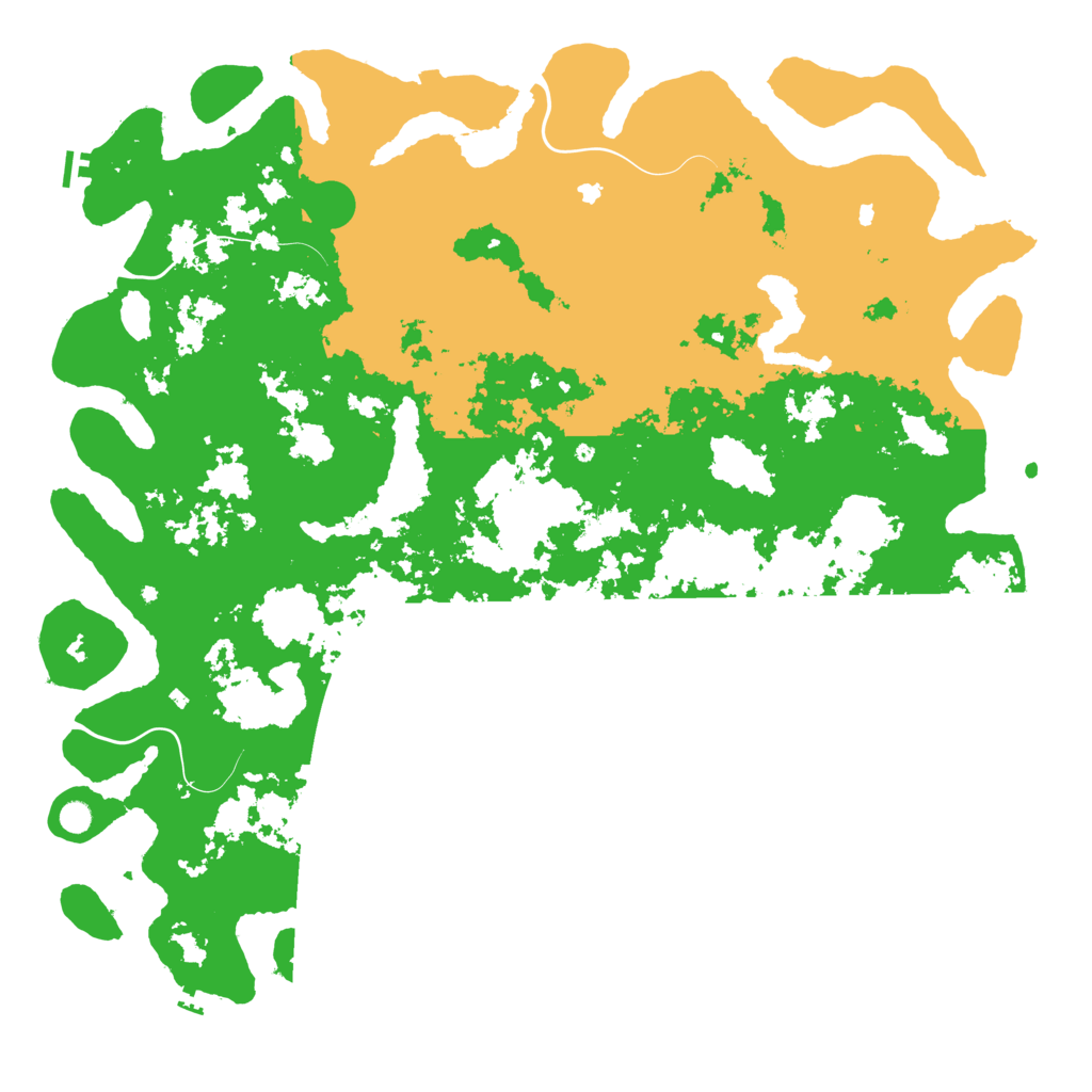 Biome Rust Map: Procedural Map, Size: 6000, Seed: 50505