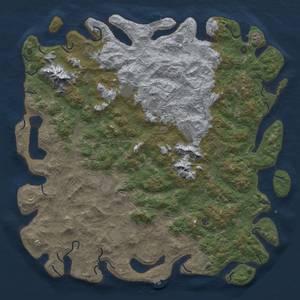 Thumbnail Rust Map: Procedural Map, Size: 6000, Seed: 1957, 20 Monuments