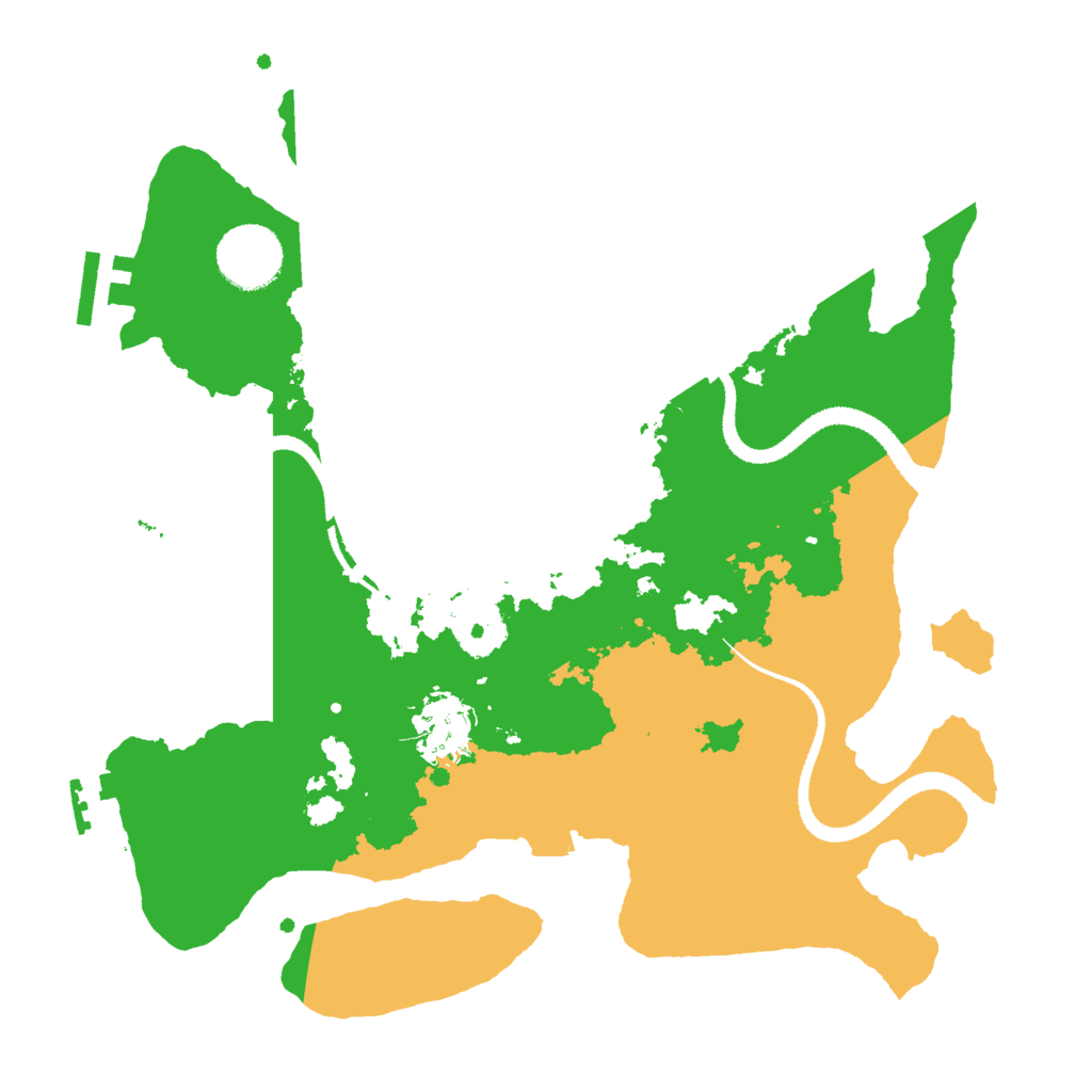 Biome Rust Map: Procedural Map, Size: 3000, Seed: 2102259708