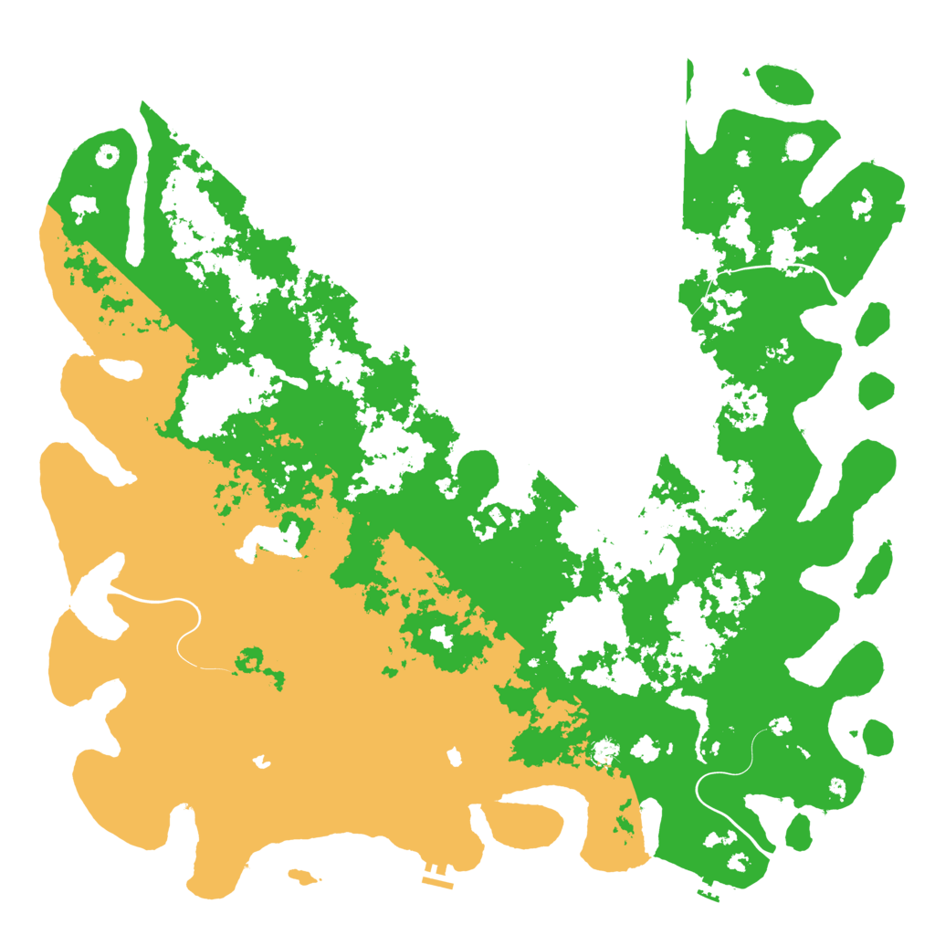 Biome Rust Map: Procedural Map, Size: 6000, Seed: 498760