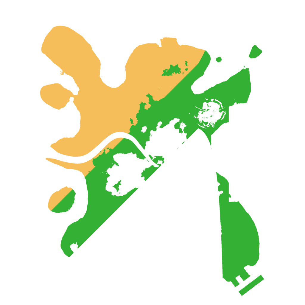 Biome Rust Map: Procedural Map, Size: 2200, Seed: 666