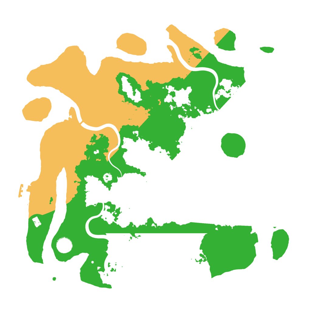 Biome Rust Map: Procedural Map, Size: 3500, Seed: 720771030