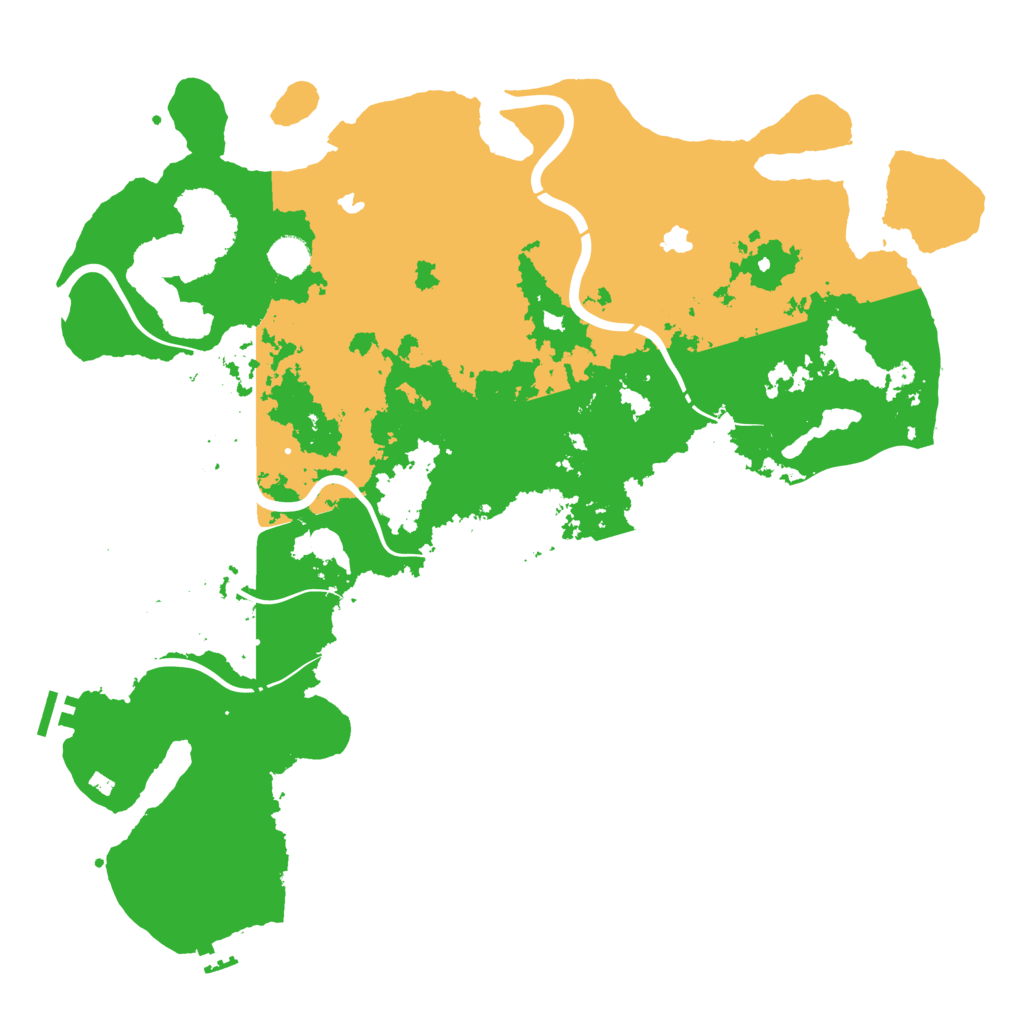 Biome Rust Map: Procedural Map, Size: 4500, Seed: 332966767